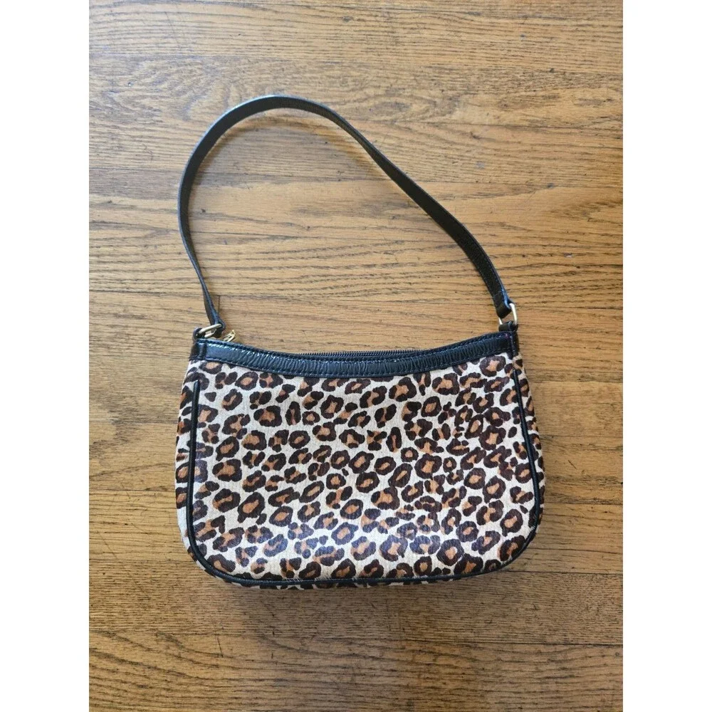 Talbots leather leopard